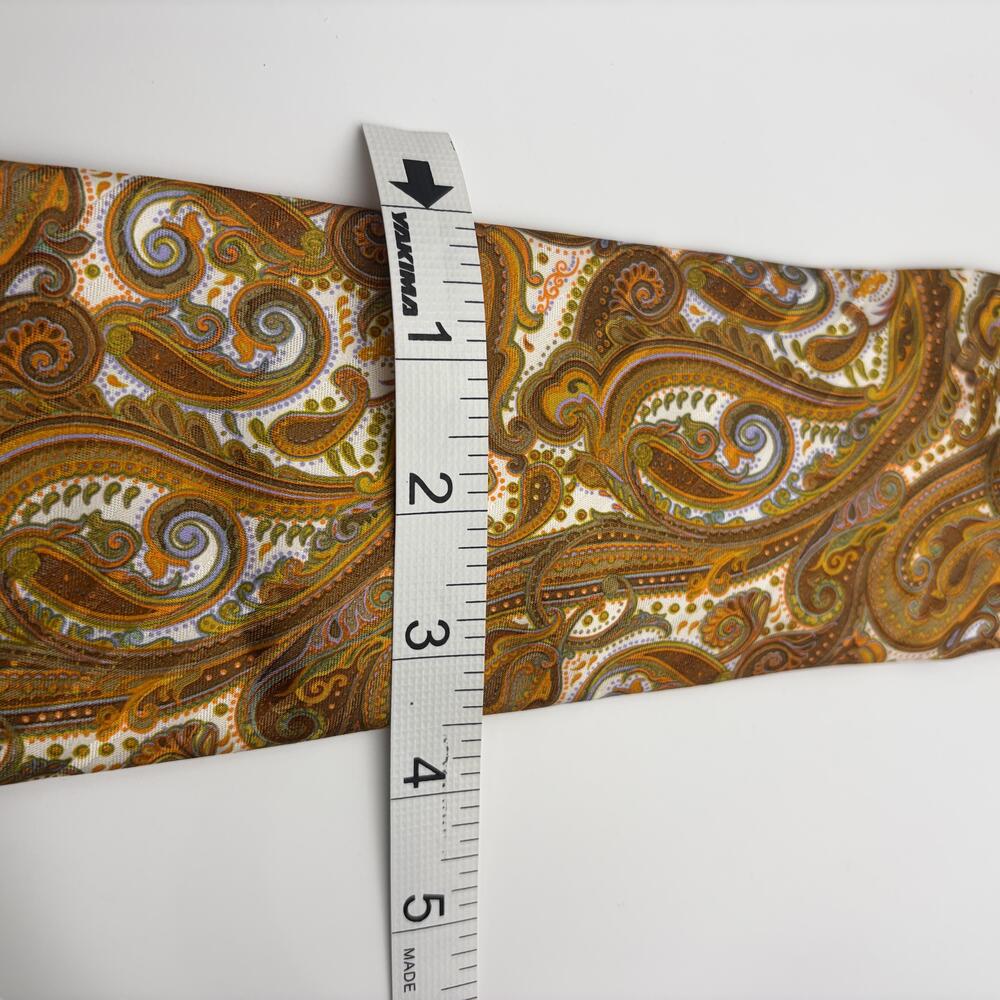 Brioni Silk Tie with Brown Paisley Pattern - Picture 5 of 6